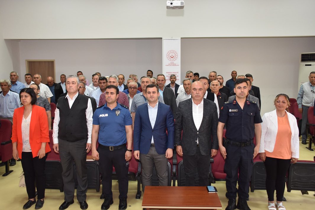 Kaymakamımız Sayın Mert Kumcu başkanlığında, Mayıs ayı muhtarlar toplantısı düzenlendi.
